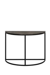 SEMICIRCLE CONSOLE TABLE DARK BRONZ METAL LEG - CAFE, SIDE TABLES